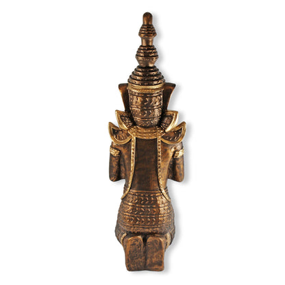 Statue Buddha groß Tempelwächter betend Thai Buddha Skulptur Buddha gold