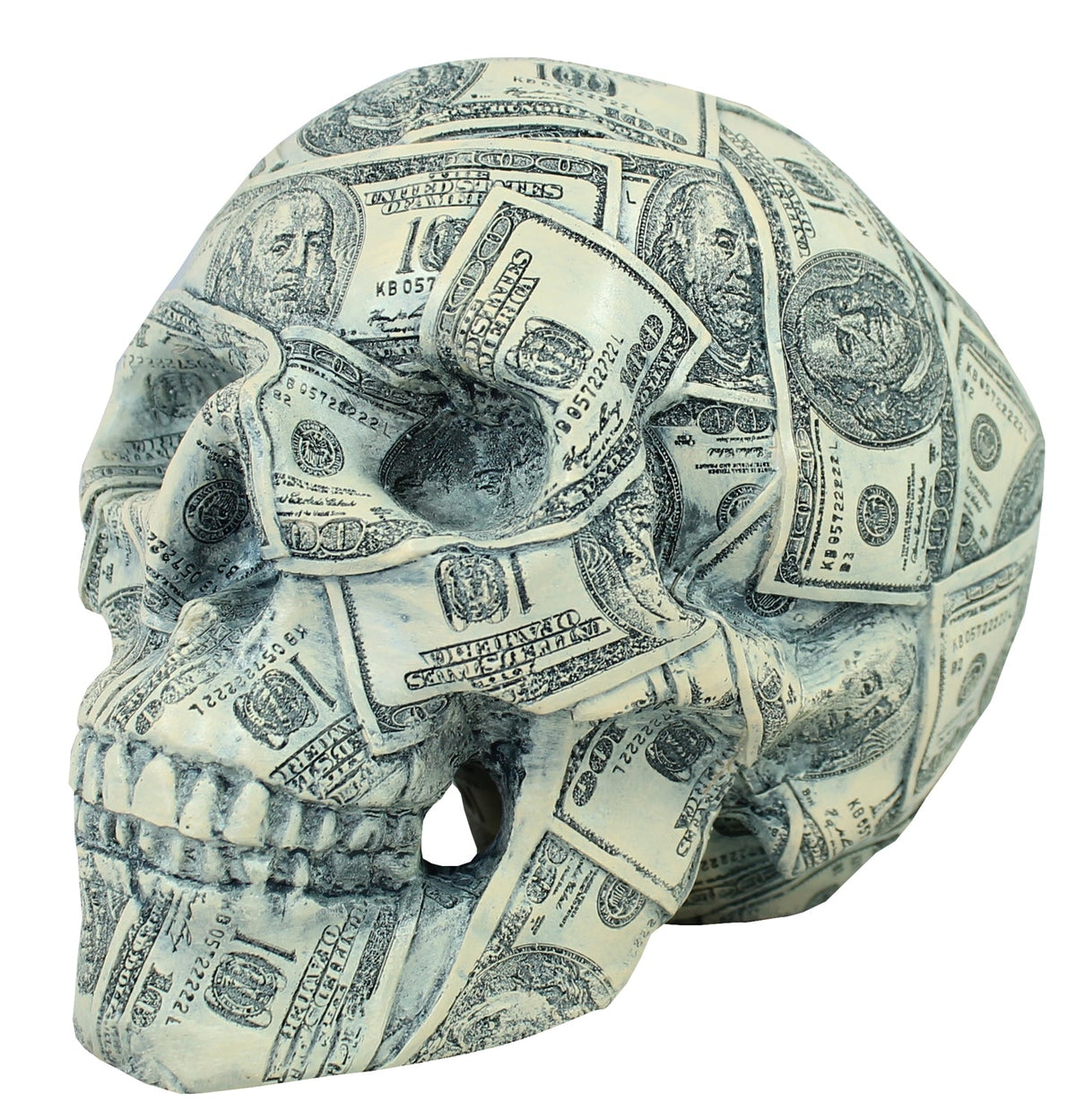 Totenkopf Spardose als Dekofigur – Dollar Design für Kinder & Erwachsene