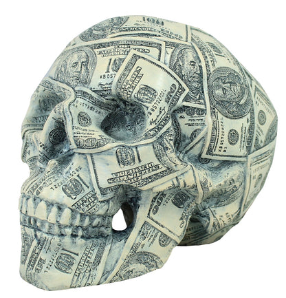 Totenkopf Spardose als Dekofigur – Dollar Design für Kinder & Erwachsene