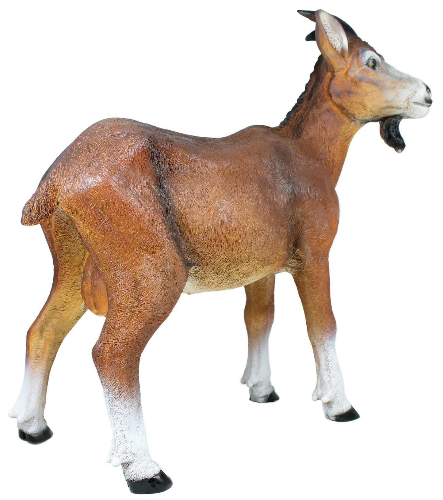 Ziegenbock Figur Bruce - Gartenfigur Ziege als Tierfigur Geißbock Deko für Garten, Terrasse & Hof