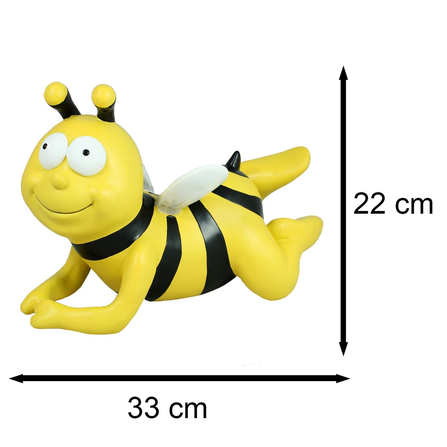 Gartenstecker Biene Bienen Figur fliegend Bienen Deko Bienen Gartenfigur
